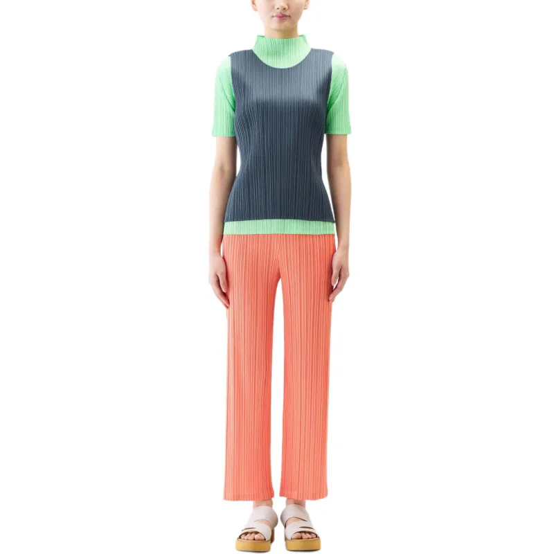 PLEATS PLEASE ISSEY MIYAKE Tank Top Women's Gray-1