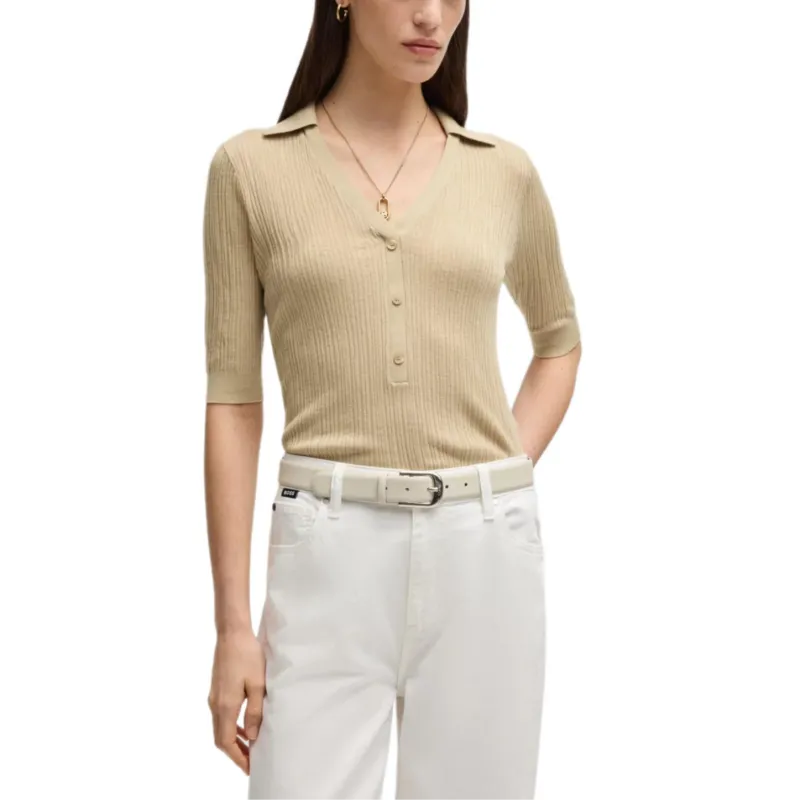 HUGO BOSS Sweater Women's Beige-1