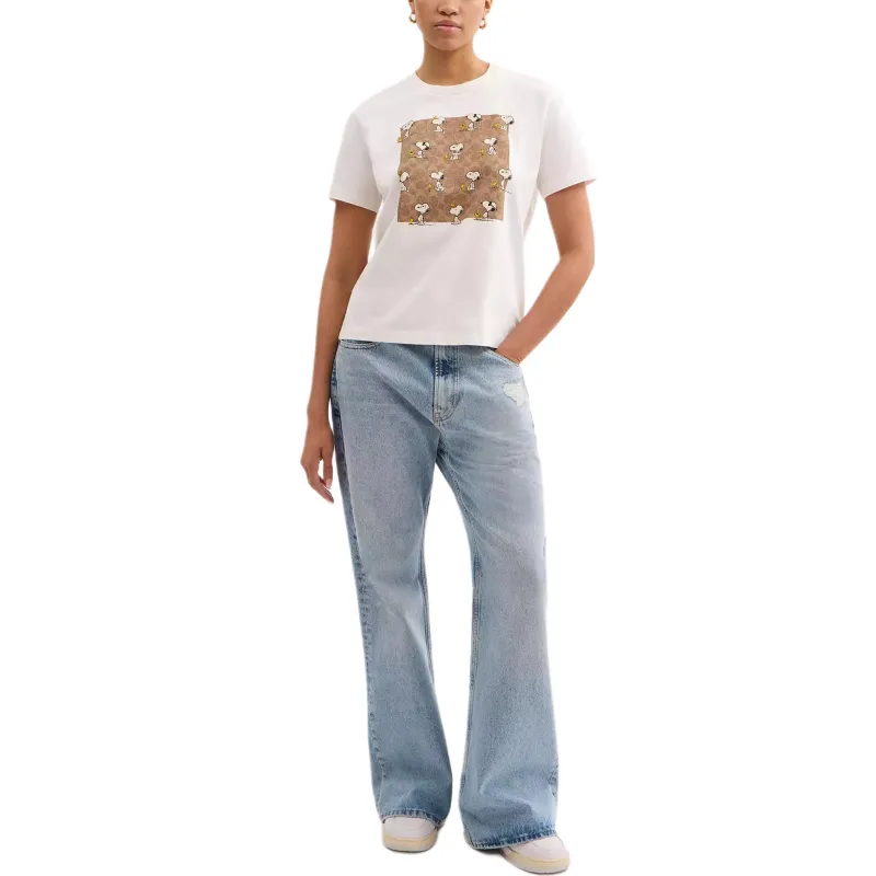 COACH x PEANUTS SS25 Regular T Shirt Women's White-1