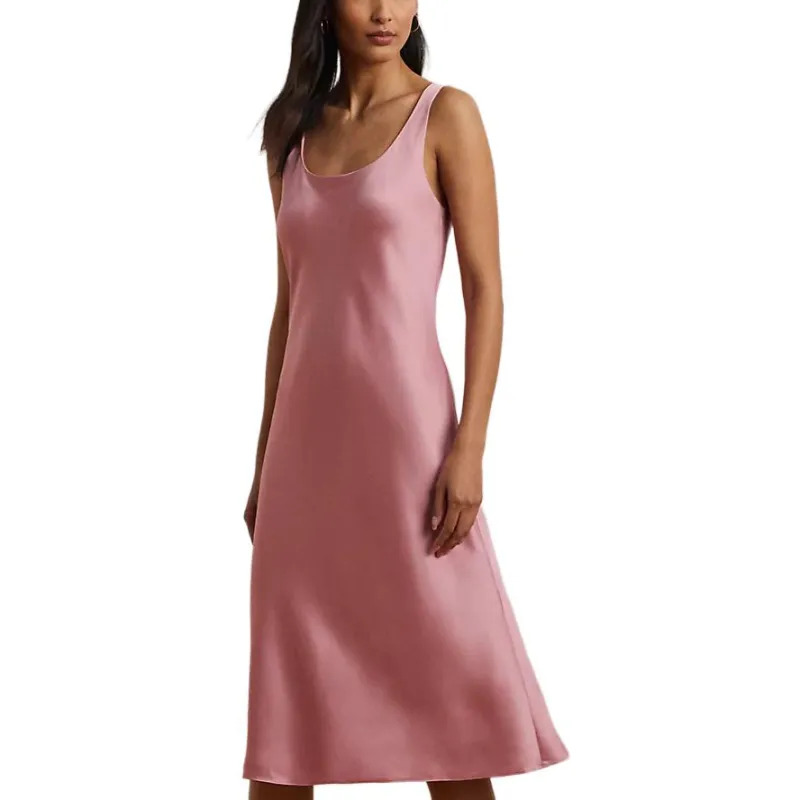 LAUREN RALPH LAUREN Sleeveless Dress Women's Pink-3