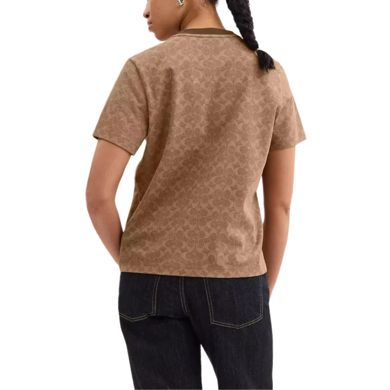 COACH x Peanuts Regular T Shirt Women's Khaki Multicolor-3