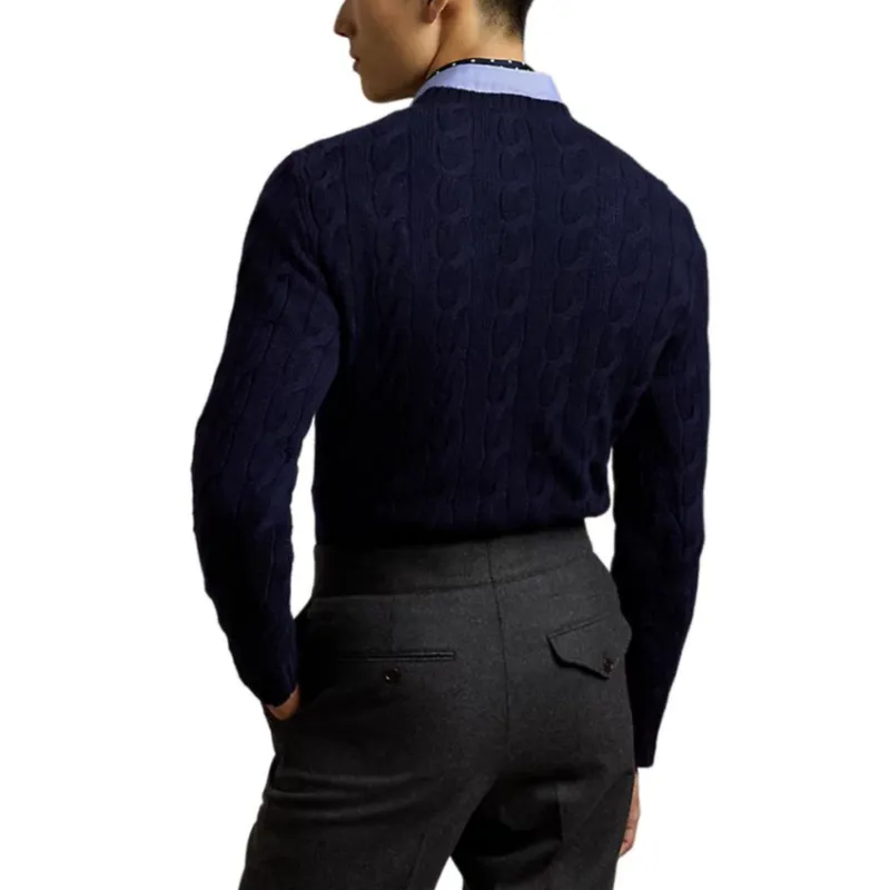 Ralph Lauren Purple Label Cashmere Sweater Men's Dark Blue-4