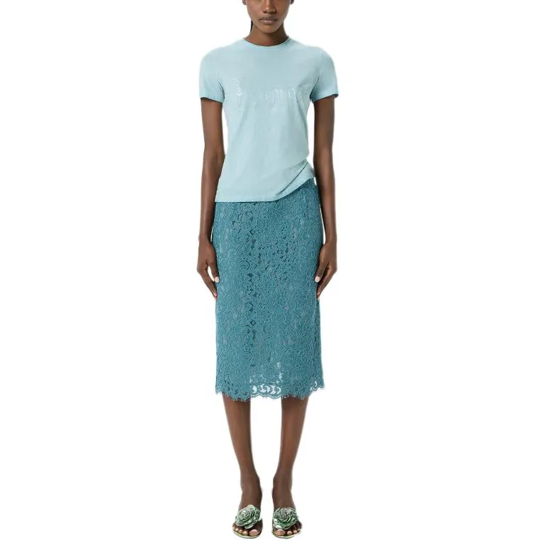 Blumarine Casual Long Skirt Women's Blue-1