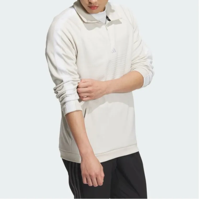 Adidas AEROREADY Thermal Fleece Archive Sweatshirt Unisex Aluminum Oxide-3
