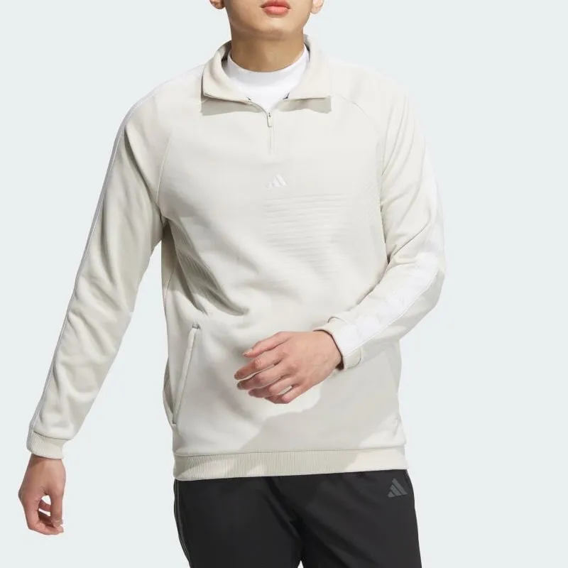 Adidas AEROREADY Thermal Fleece Archive Sweatshirt Unisex Aluminum Oxide-1
