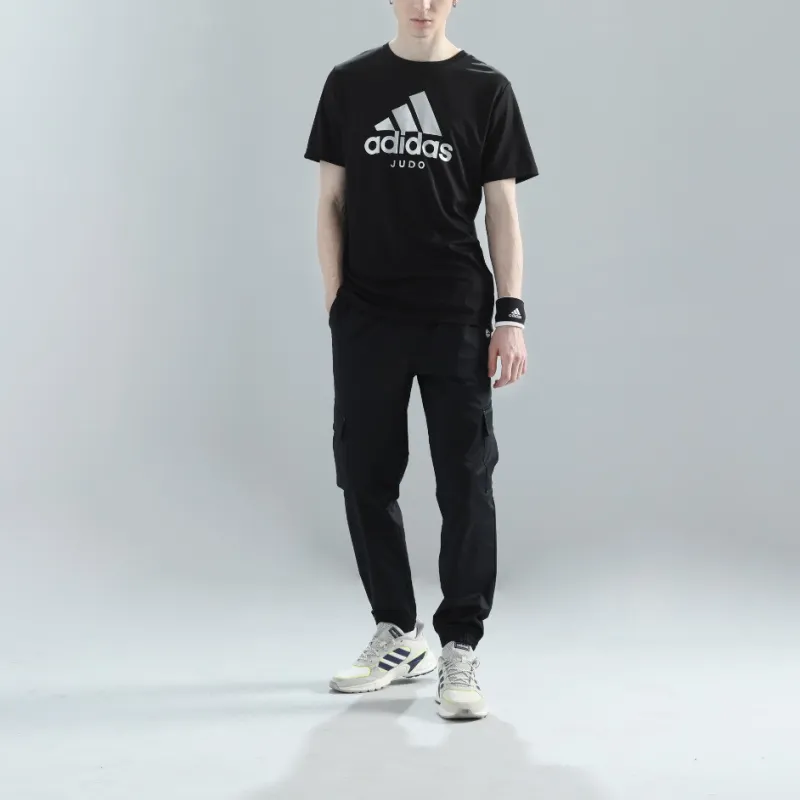 Adidas T Shirt Men's Black/Silver-2