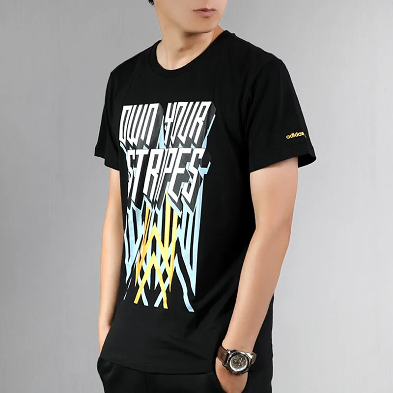 Adidas T Shirts Men Black-2