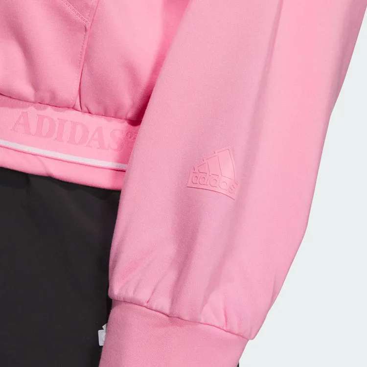 Adidas Verbiage Crop Jacket Jackets Coats Women's Blessing Pink-2