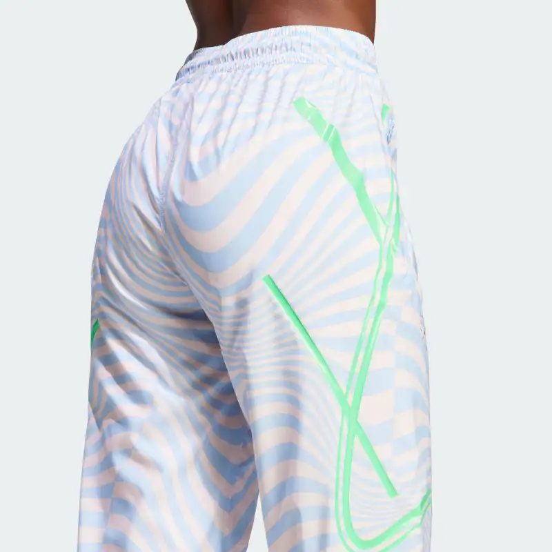 Stella Mccartney X Adidas Arsenal Sports Pants Women's Glossy Finish Blue-6