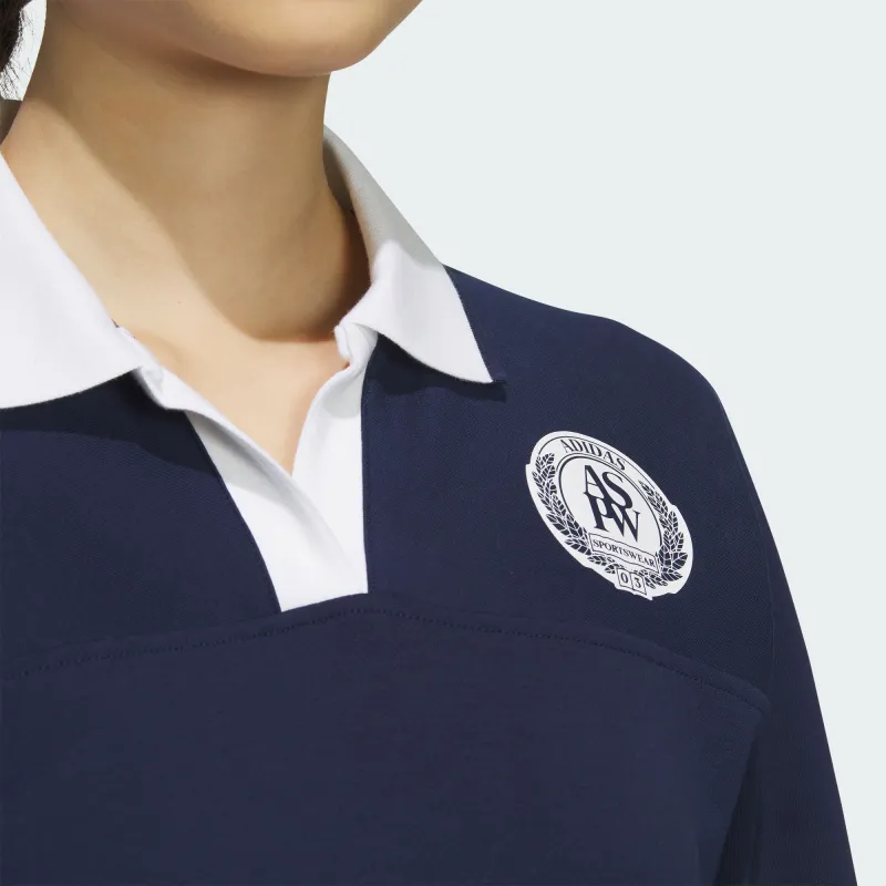Adidas Verbiage Long Sleeve Dress Long Sleeved Dresses Women's College Navy-4