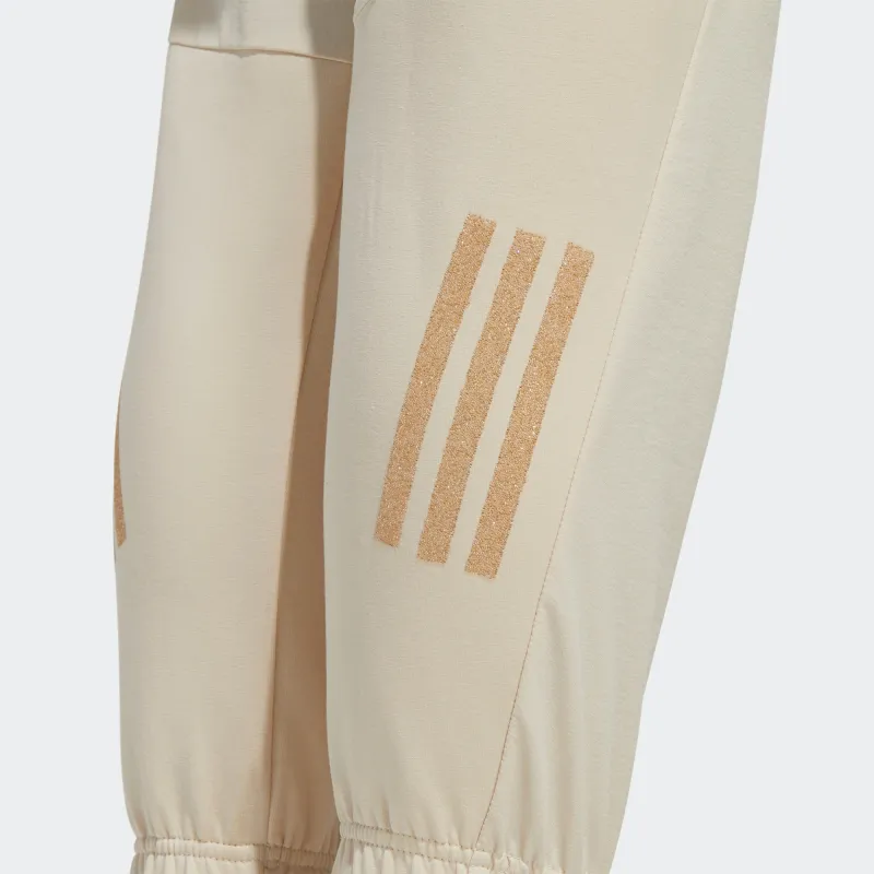 Adidas Knitted Sports Pants Women's Light Pink-4