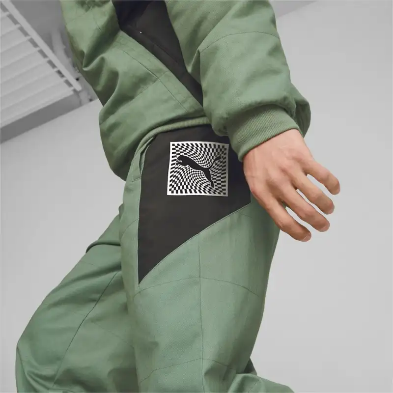 PUMA x Porsche PorscheLegacy Garage Crew Men's Pants Casual Pants Men's Green-5