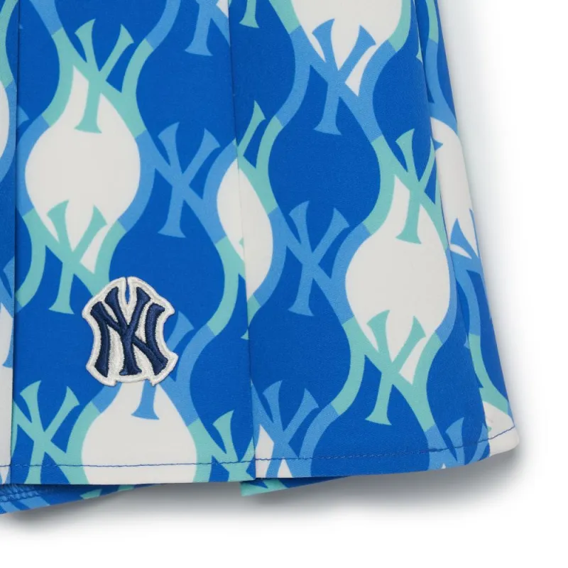 MLB New York Yankees Casual Short Skirts Women's Light Blue-4