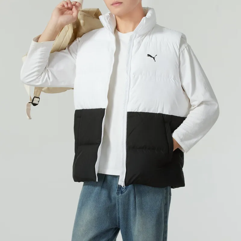 PUMA Vests Men Black White-2