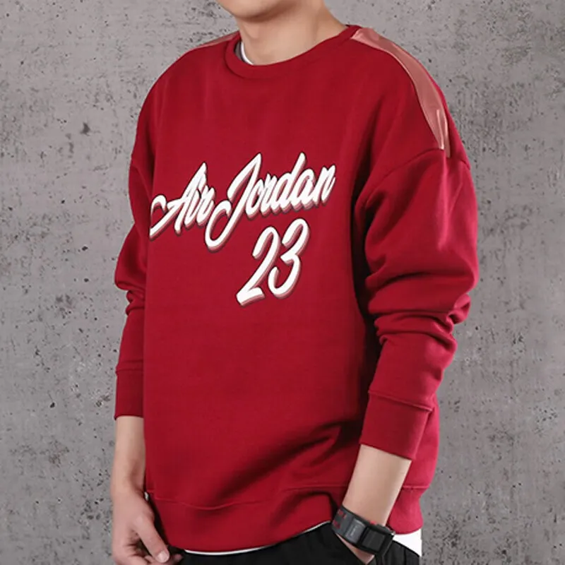 Jordan 23 Sweatshirts Men Burgundy-2