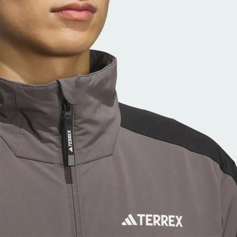 Adidas Wind.Rdy Softshell Non-Hooded Retro Jackets Coat Men's Charcoal Gray-4