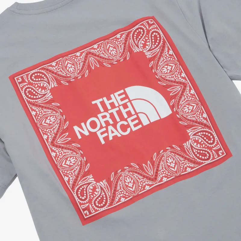 THE NORTH FACE Cashew Flower Collection T Shirt Unisex Light Gray-4