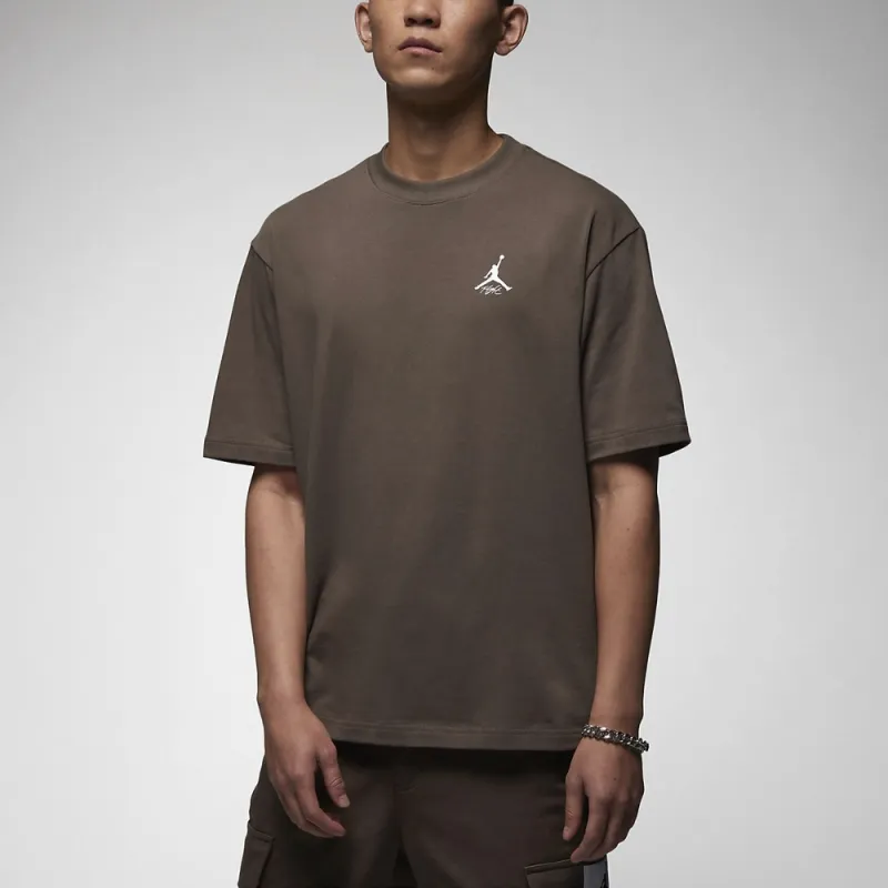 Jordan T Shirts Men Brown-2