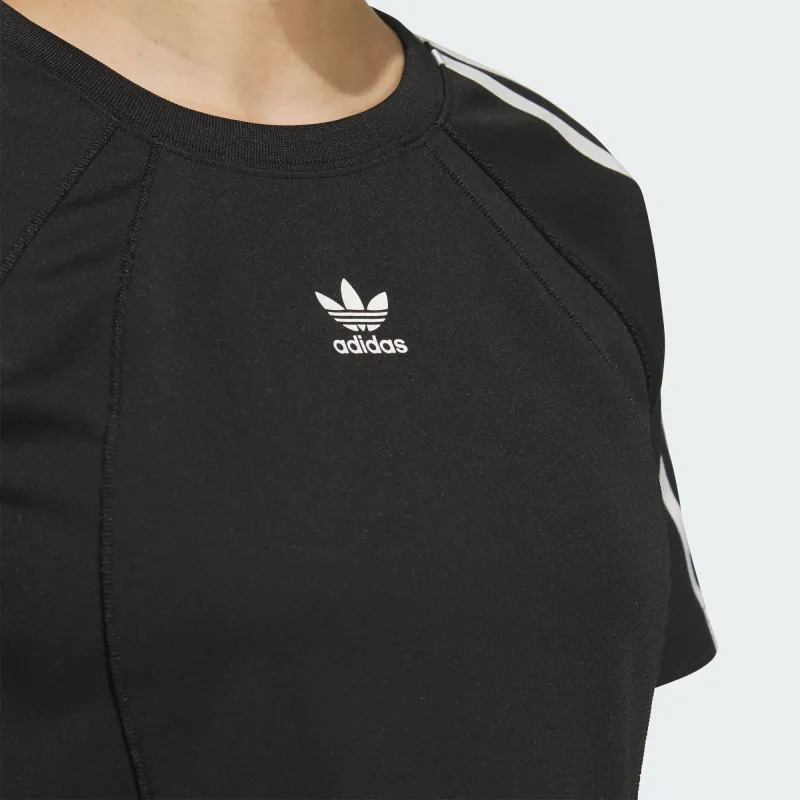 Adidas Originals BABY TEE Raglan Sleeve T Shirt Women's Black-4