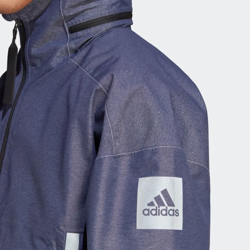 Adidas MYSHELTER Denim Jackets Men Marine Blue-4