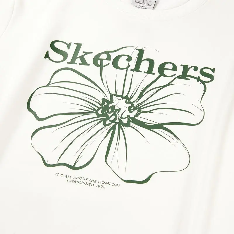 Skechers Colorful Sweatshirt Unisex Marshmallow White-2