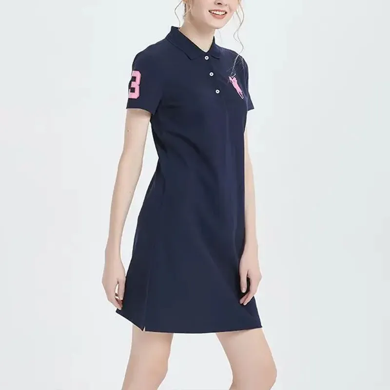 FILA Short Sleeved Dress Women's Legend Blue-3