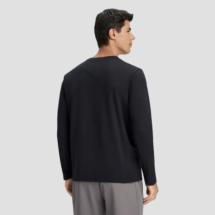 DESCENTE TRAINING Long Sleeved T Shirt Men's-11