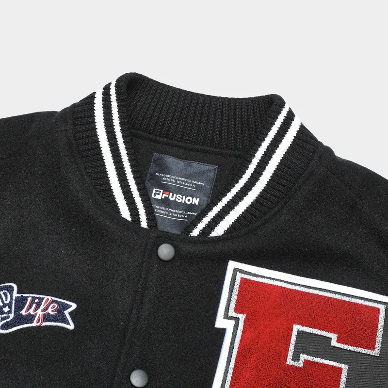 FILA FUSION Baseball Jacket Men's Pitch Black-2