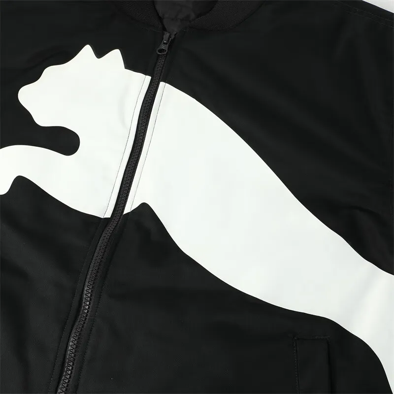 PUMA LOGO BOMBER Jackets Coats Unisex Black-4