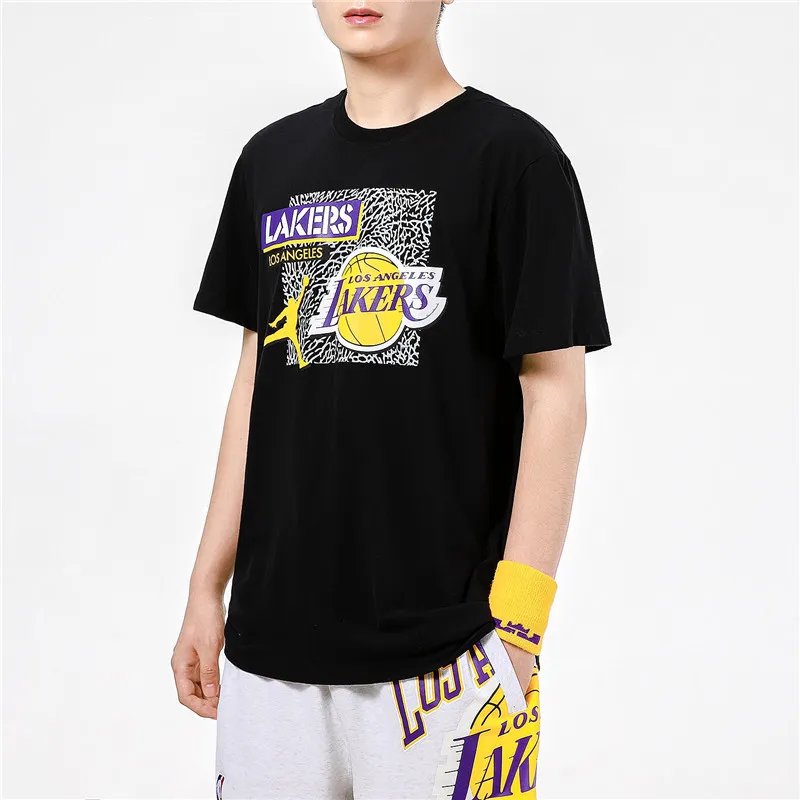 Jordan Nba Los Angeles Lakers Logo Dri Fit T shirt-3