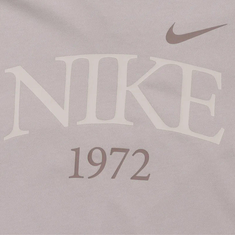 Nike Sportswear Classics Drop Shoulder Sleeve T Shirt Women's Gray Purple-4