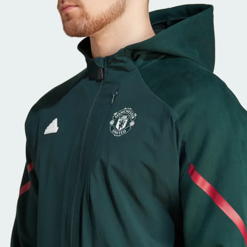 Adidas Manchester United Designed For Gameday Full Zip Hoodie-4