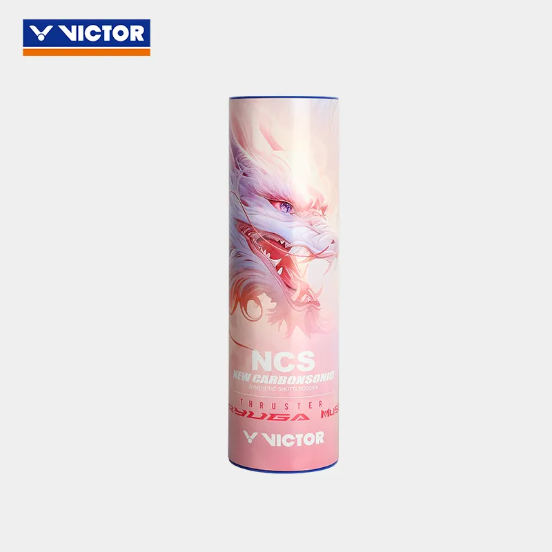 VICTOR Dragon Tooth Blade Special Edition 6 Pack Faux Fur RYUGA Durable Badminton-7