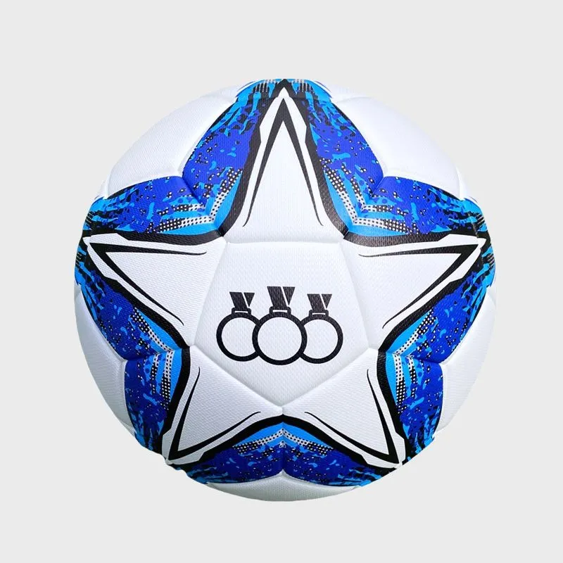 THREEHUAN Size 5 Ball Soccer PU Seamless Thermal bonding Unisex Blue White-1