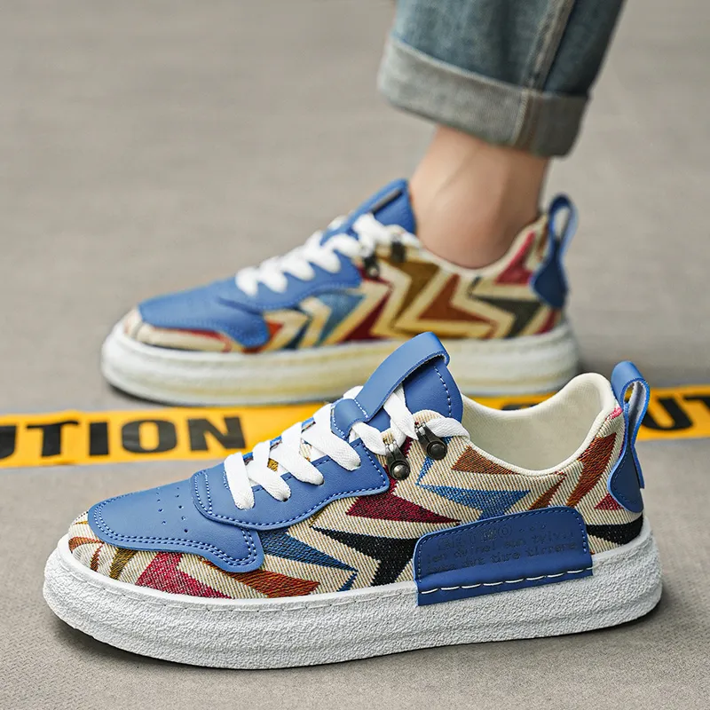Kuding Slip-Resistant Low-Top Canvas Shoes Men's-7