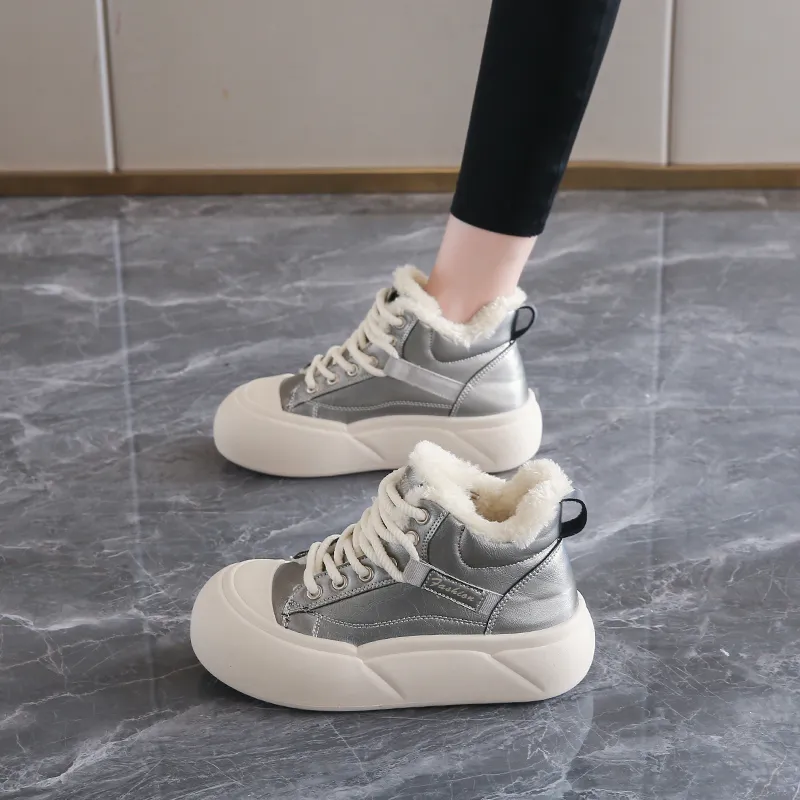 VanCamel Warm Anti Slip And Wear Resistant Skateboard Shoes Women's-2