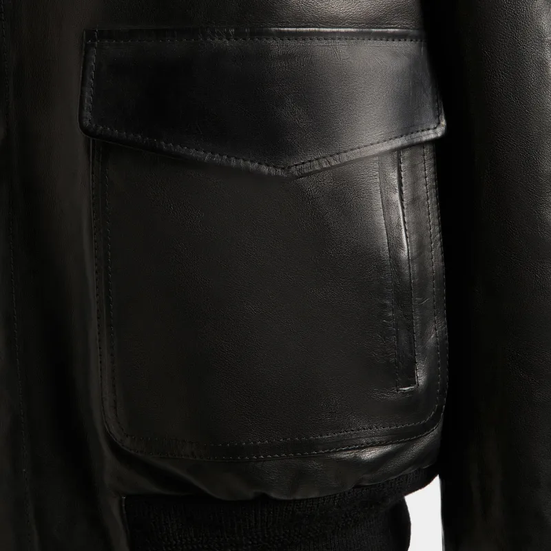 BALLY Leather Jackets Men Black - Cheap Rcj Jordan Outlet