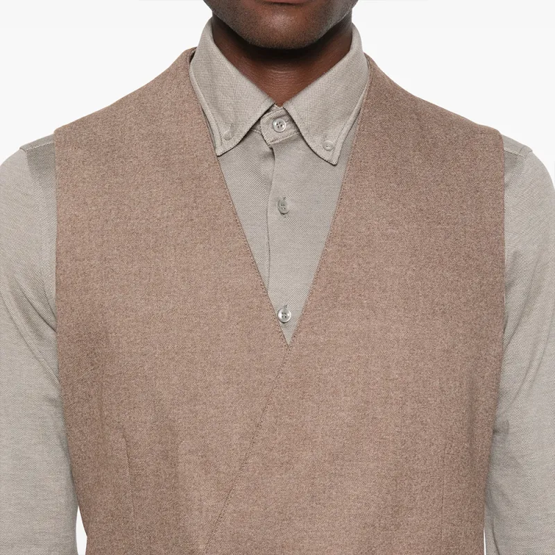 GIORGIO ARMANI Mélange Waistcoat-4