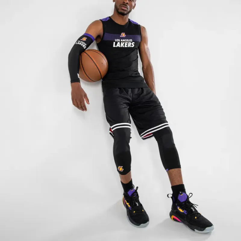 DECATHLON x NBA Los Angeles Lakers Basketball Jerseys Men's Black/Violet-3