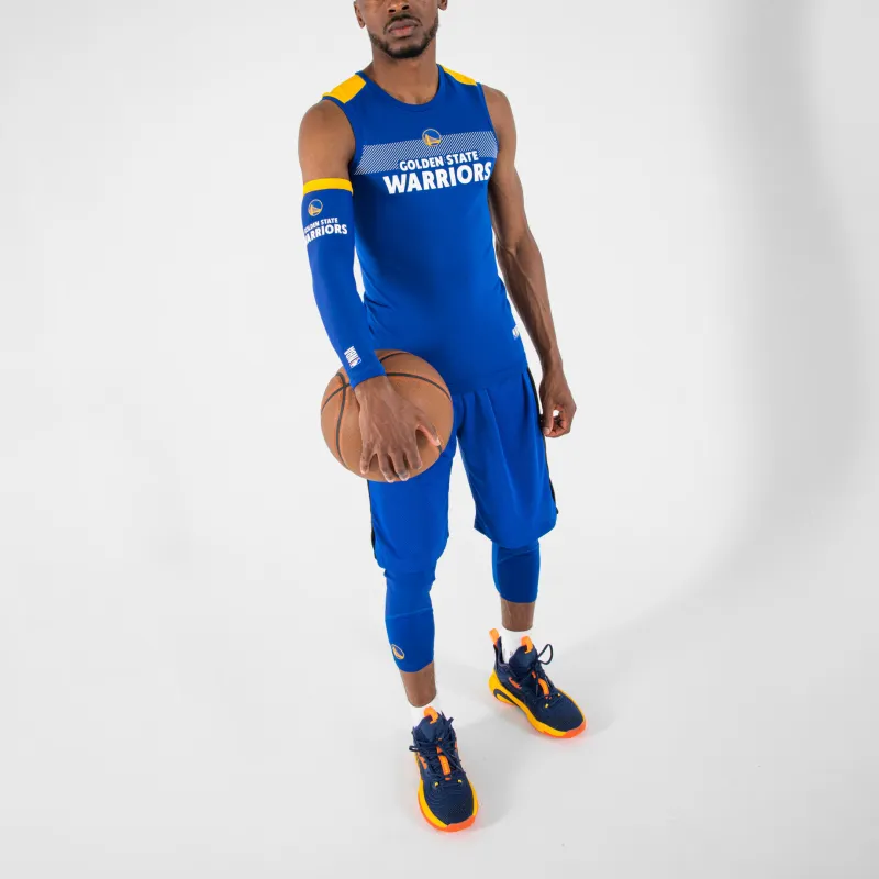 DECATHLON x NBA Golden State Warriors Basketball Jerseys Men's Dark Indigo/Persimmon Yellow-2