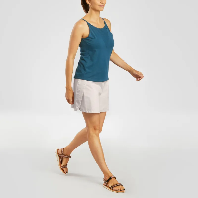 DECATHLON NH500 QUECHUA Casual Shorts Women's Light White Gray-4