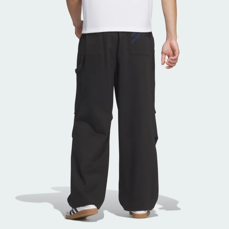 Adidas Originals SPO WOVEN TROUSERS Knitted Sports Pants Men's Black/Dark Indigo-3