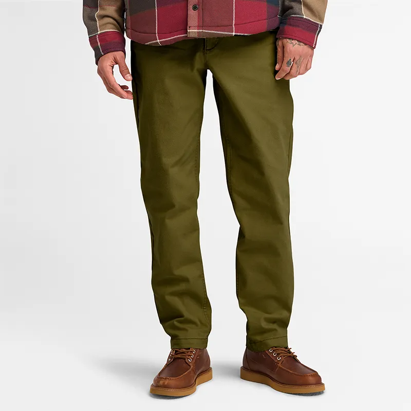 Timberland Casual Pants Men's Dark Olive Green-2