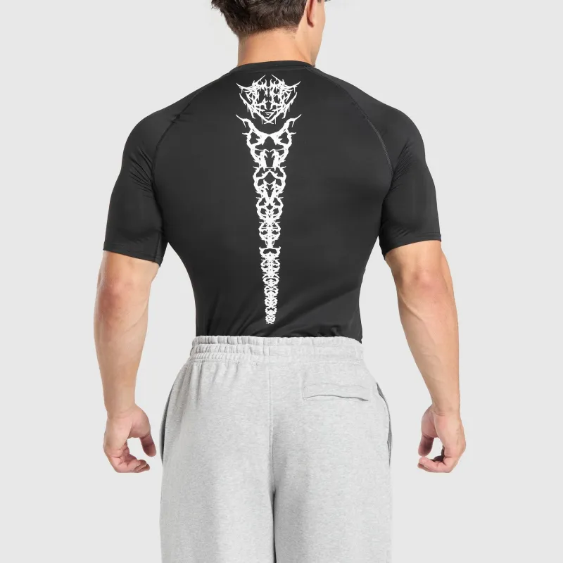 GYMSHARK Carlos X Element Baselayer T Shirt Men's Black-4