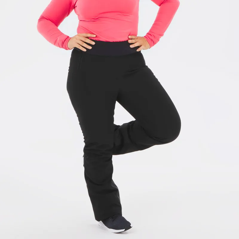 DECATHLON 500 Series WEDZE SKI Ski Pants Women's Smoky Black-1