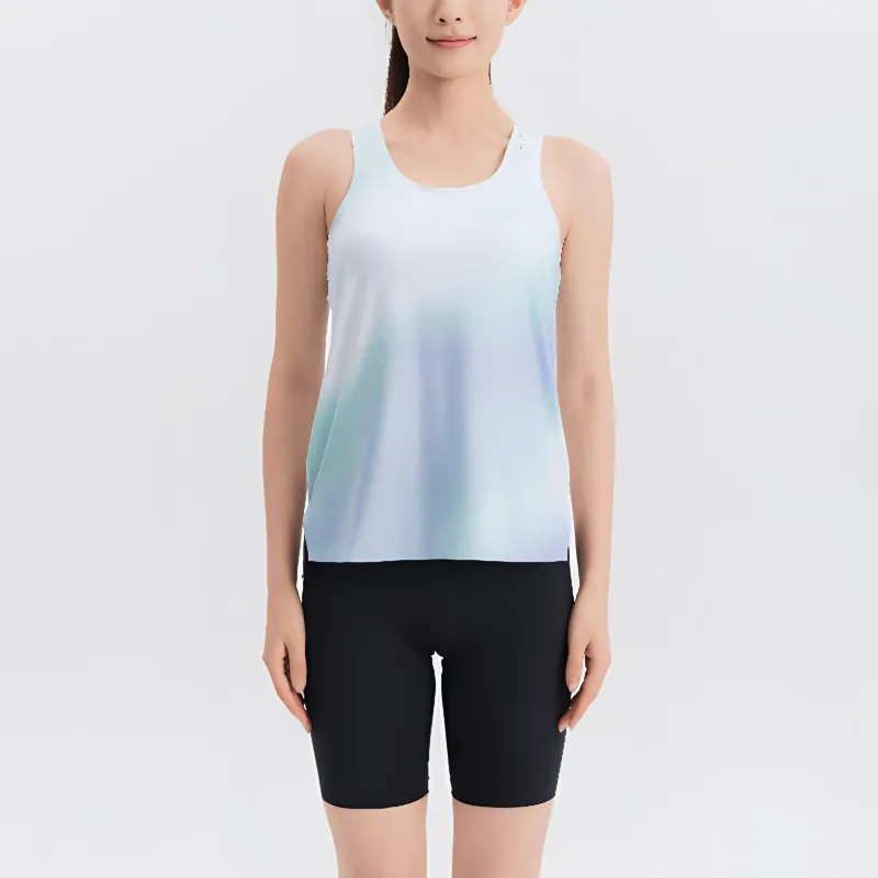DECATHLON Sport Vests Women's Light Jade/Lavender-2