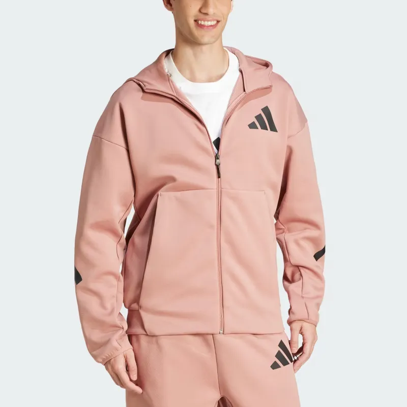Adidas Free Shipping With AdiClub Z.N.E. Full Zip Hooded Track Jacket-1