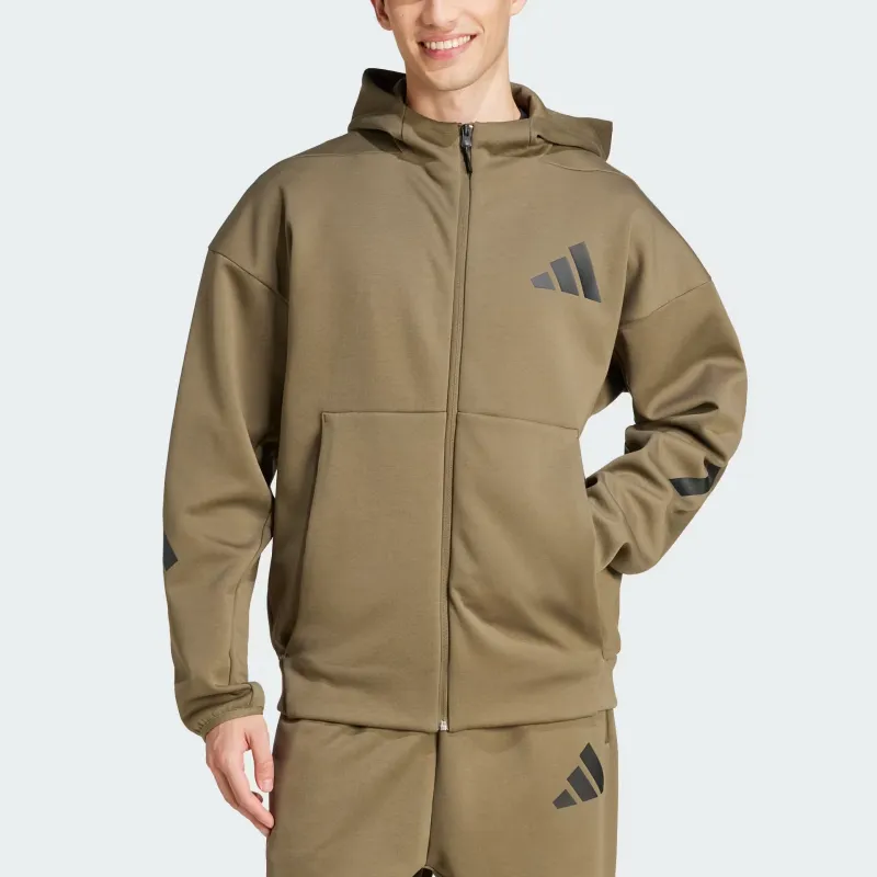 Adidas Free Shipping With AdiClub Z.N.E. Full Zip Hooded Track Jacket-1