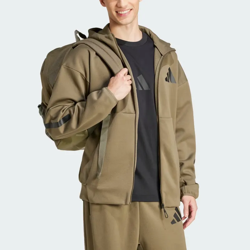 Adidas Free Shipping With AdiClub Z.N.E. Full Zip Hooded Track Jacket-2