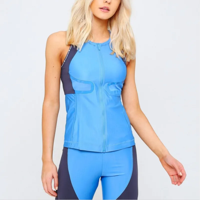 Adidas x Stella Mccartney Racer Sport Vests Women's Blue-1